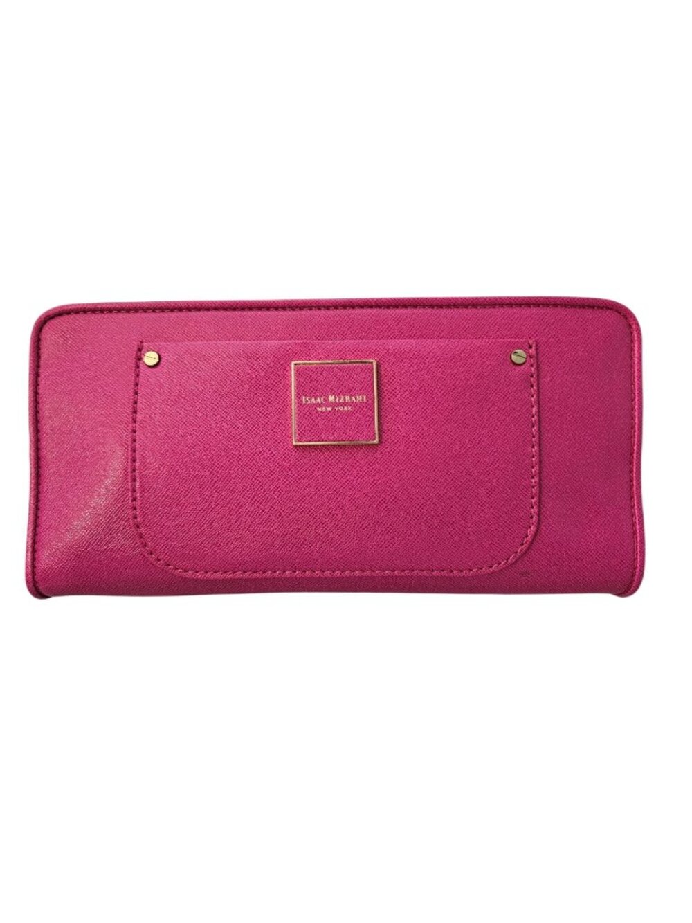 Isaac Mizrahi The Valerie Collection Fushia/Pink Zip Around Clutch